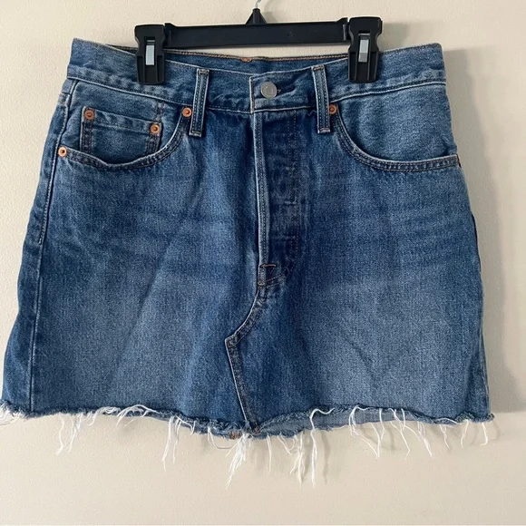 Levi’s Blue A-line Mini Skirt - Picture 4 of 4